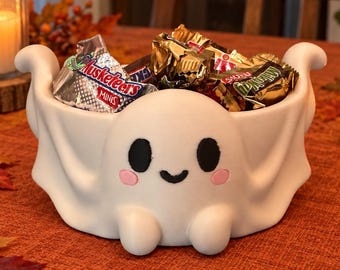 Ghost Candy Bowl, STL + 3MF Digital Download, Commercial License