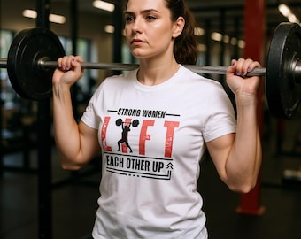 Starka kvinnor lyfter varandra | Unisex rund hals-tröja