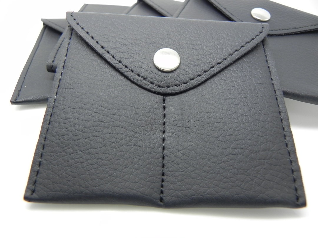 Cufflink Pouch Black Jewelry Pouch Double Pocket Jewelry Bag Black