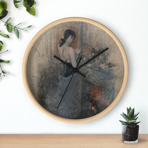 Elegant Art Deco Wall Clock, Vintage Style Home Decor, Timeless Gift for Art Lovers, Perfect for Birthdays, Weddings, and Anniversaries