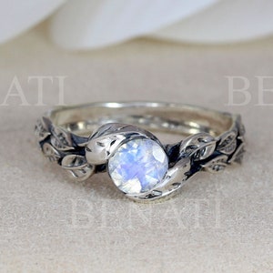 Moonstone hotsell leaf ring
