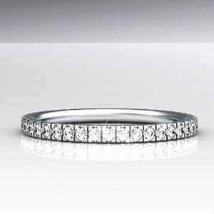 Diamond wedding eternity band, Wedding diamond eternity band, Wedding diamond ring, Stackable diamond ring, White gold diamond eternity ring