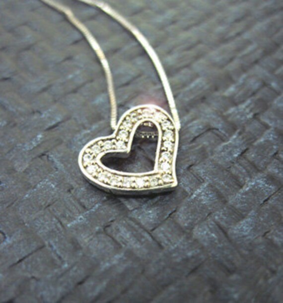 Designer on sale heart necklace