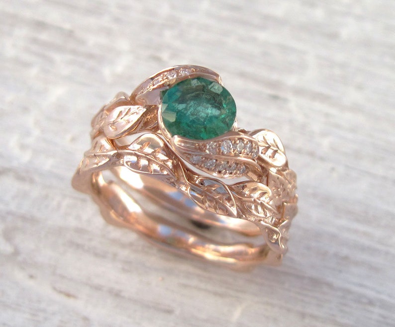 Leaf Wedding Ring Leaf Wedding Band Gold Leaf Wedding Ring Etsy