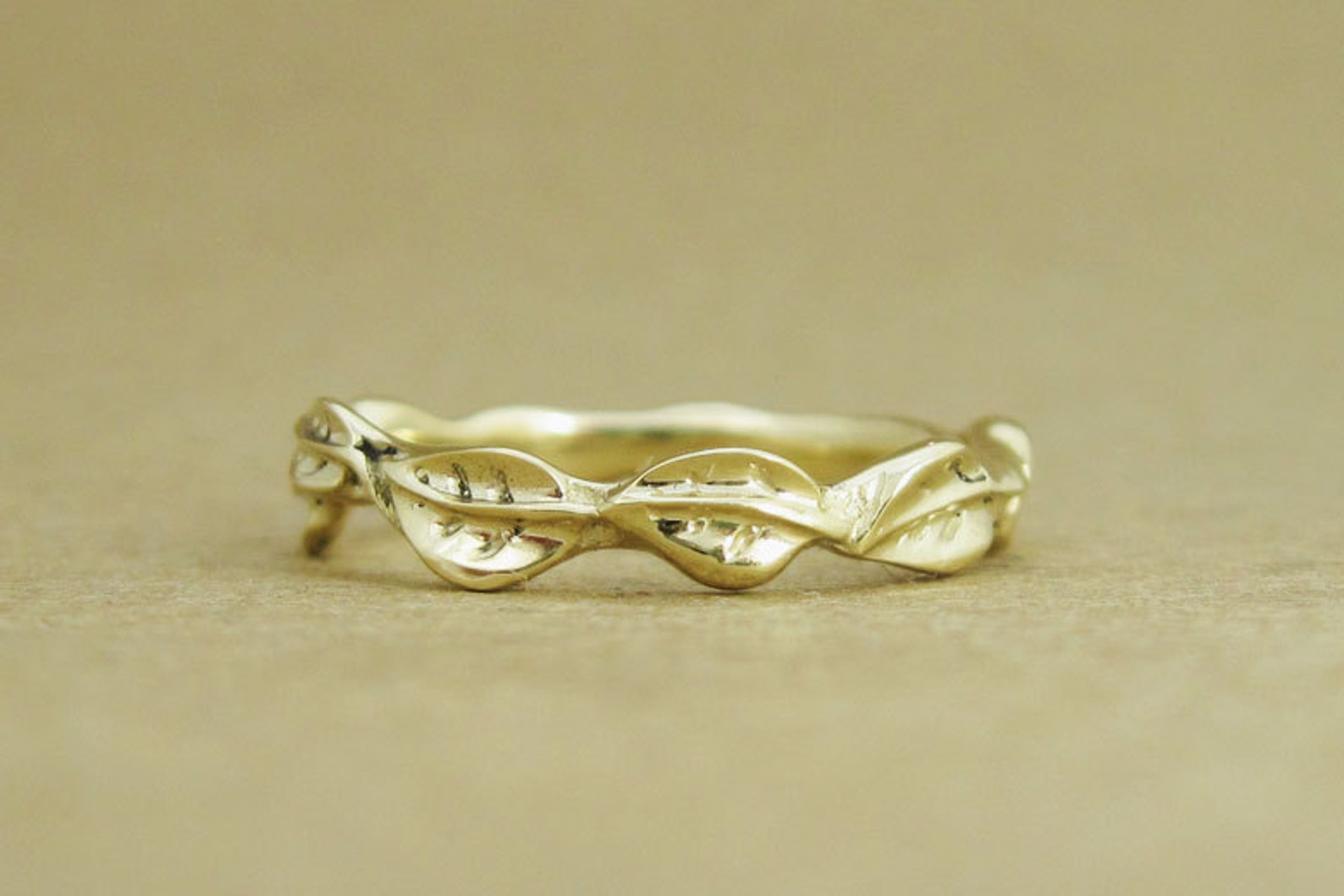 Wedding Leaf Ring Leaf Wedding Ring Gold Leaf Wedding Ring Etsy