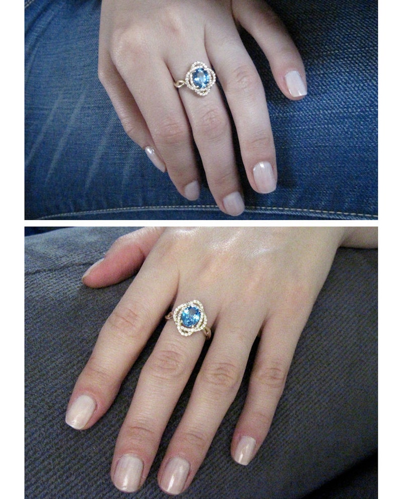 Infinity Engagement Ring Infinity Knot Engagement Ring Etsy