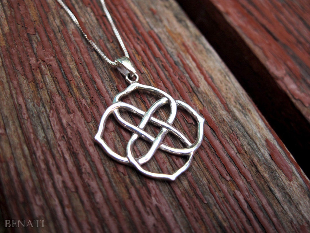 Infinity Necklace, Infinity Knot Gold Pendant, Minimalist Necklace ...
