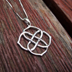 Infinity Necklace, Infinity Knot Gold Pendant, Minimalist Necklace, Anniversary Gift Sale, Statement Gift For Her, Bridesmaid Gift For Mom
