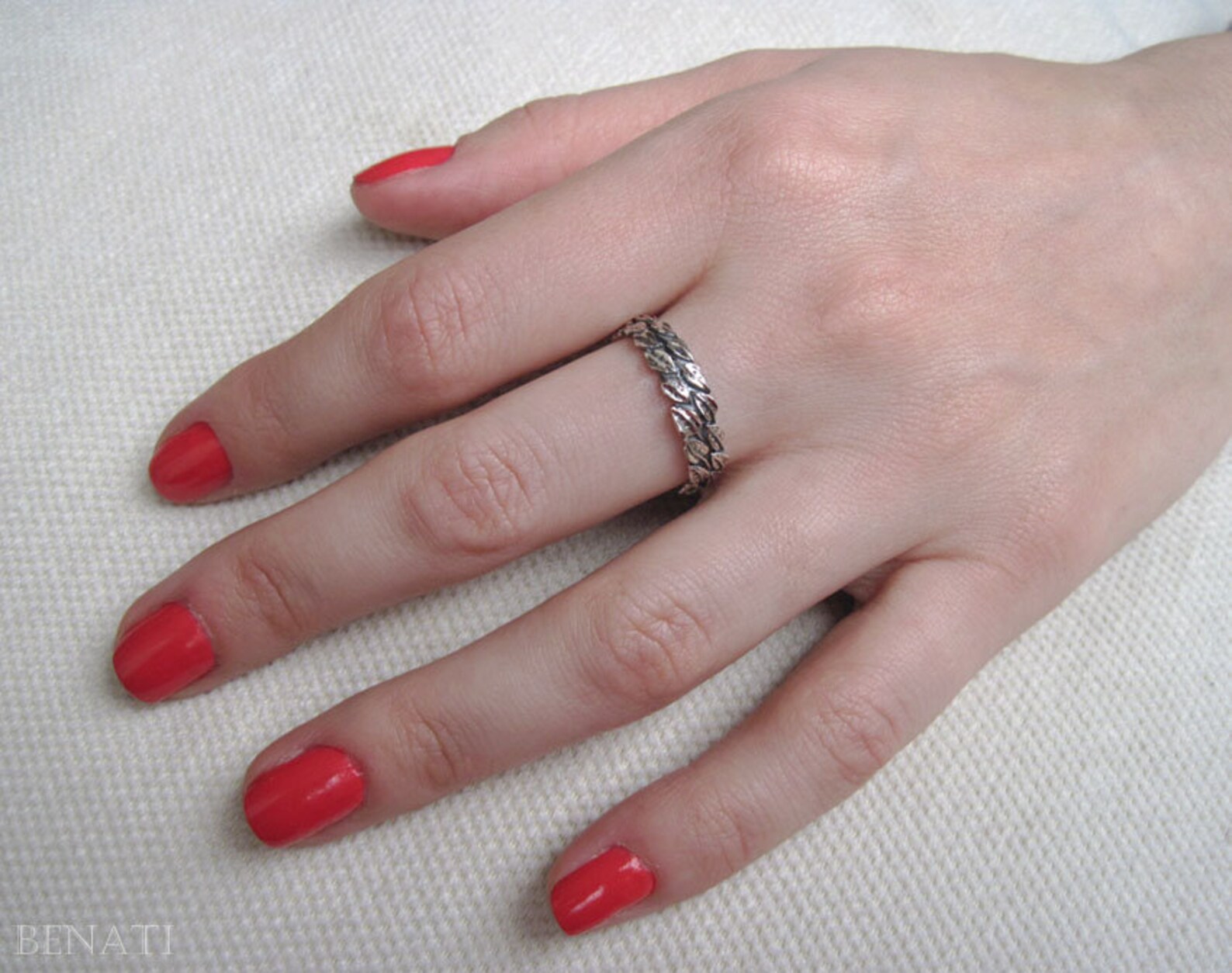 Silver Leaf Ring Silver Leaves Ring Leaves Friendship Ring - Etsy