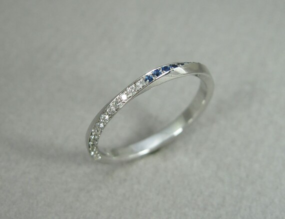 Sapphire mobius band best sale ring