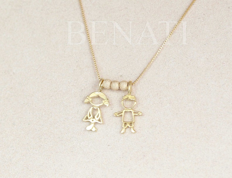 Gold Boy Baby Pendant Child Pendant Boy Pendant With a Etsy