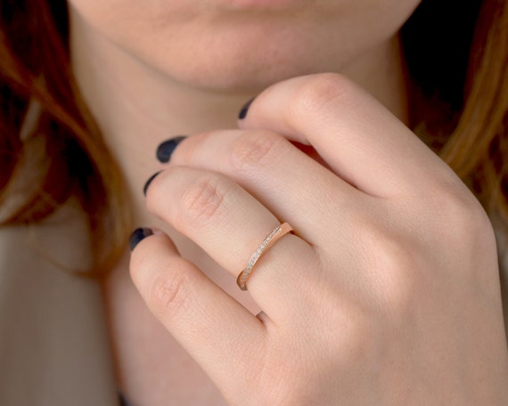 3mm rose gold wedding band deals