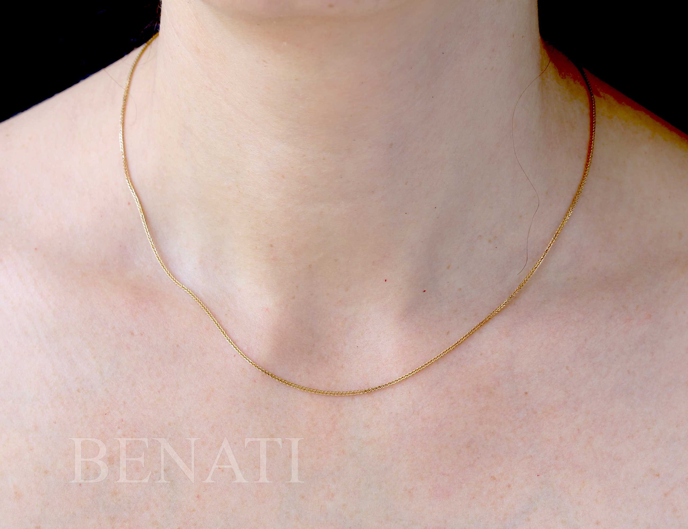 本物保証!  スピガ ゴールド ソリッド 14K チェーン、ソリッド ゴールド 14K アクセサリー