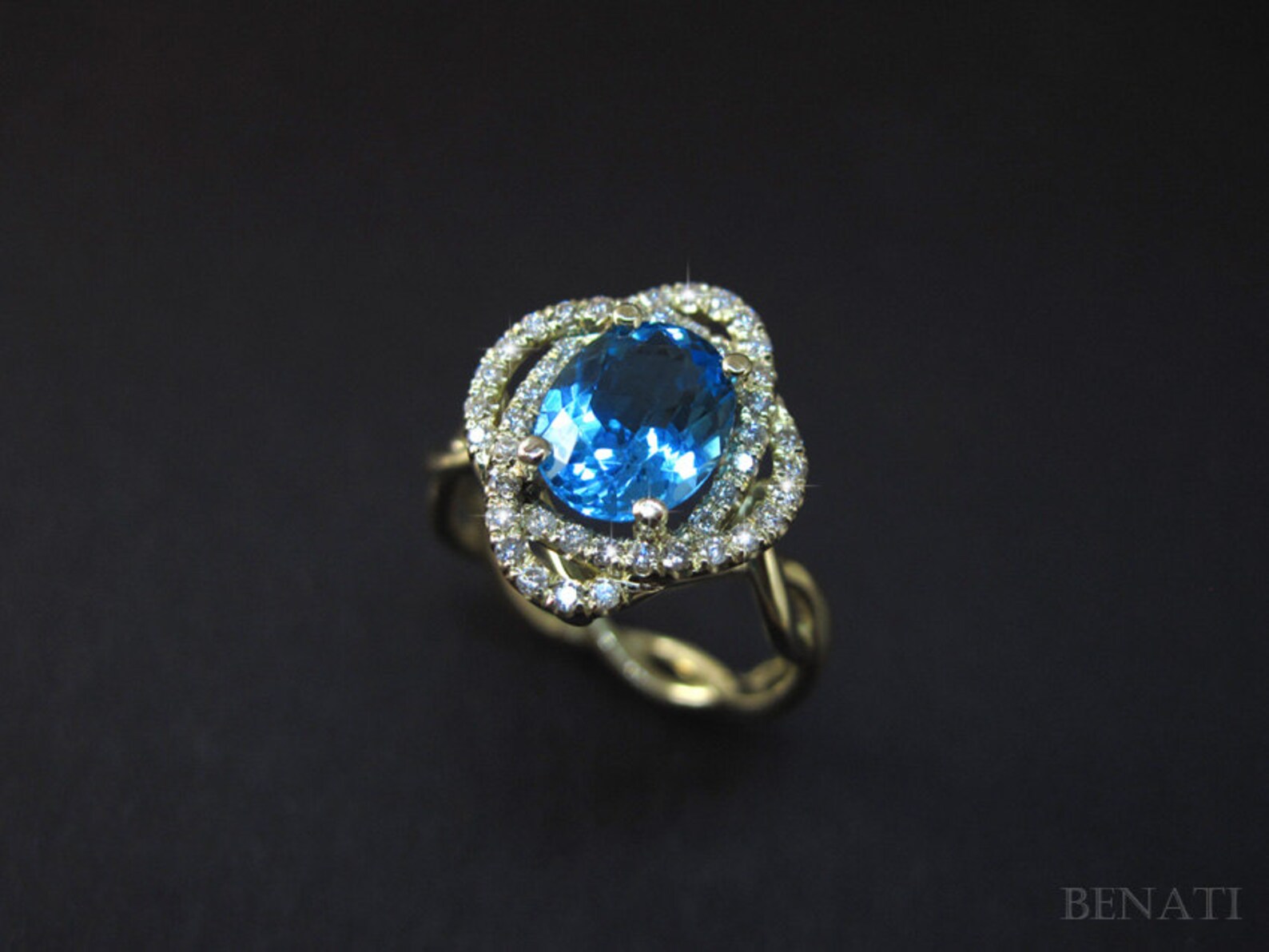 Infinity Engagement Ring Infinity Knot Engagement Ring Etsy