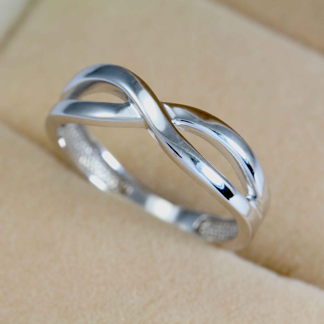 Ring Infinito Silver Infinity Ring, Infinity Knot Silver Ring, Modern Silver Ring ...