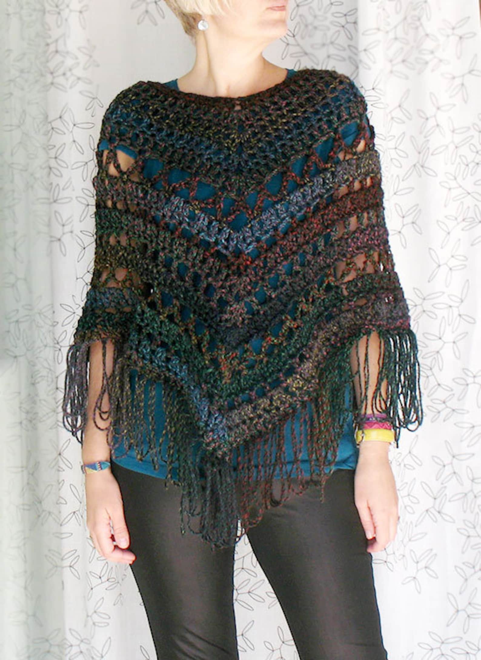 Women Poncho Lightweight Spring Poncho Lace Crochet Poncho Etsy