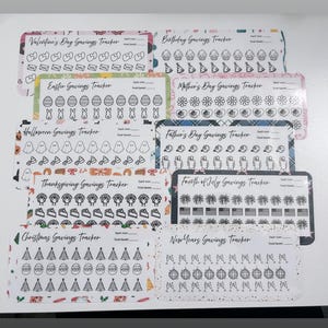 Holiday Savings Trackers & Envelopes