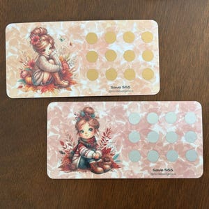 Fall Girlie Savings Challenge |A6 | Scratch off