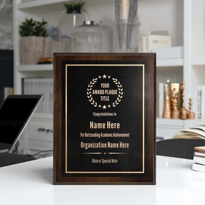 Personalized Plaques,Custom Logo And Text Plaques,Suitable For Retirement, Gratitude, Special Achievements, Commemorations, Corporate Awards