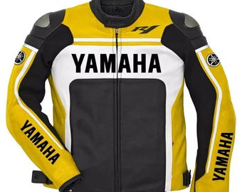 New Yamaha Motorrad Racing Biker Leather Jacket, Yamaha MotoGP leather jacket