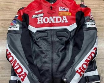 Men&#39;s Leather Honda Motorcycle Jackets