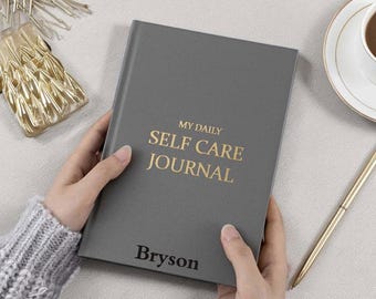 Custom Self Care Journal, Personalized Self-Care Planner, A5 Daily Wellness Planner, Mental Health Diary, Mindfulness Gratitude Journal