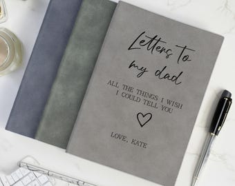 Letters to my Dad Notebook- Loss of Father Grief Journal- Dad Memorial Gift- Dad Remembrance Gift- Gift for Grieving- Loss of Dad Sympathy