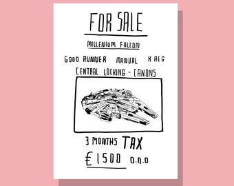 Millenium Falke Kunstdruck