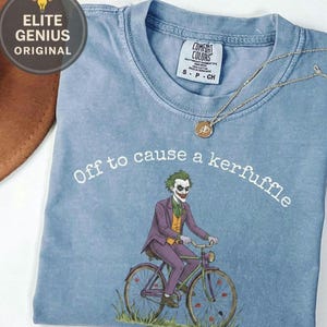 Joker Shirt Comic Villain Graphic, Dark Humor Gothic Tee, Subtle Geek Shirt Movie Fan Gift, Weirdcore Shirt Antihero Tshirt