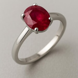 Rubin Ring 925 Sterling Silber Schmuck