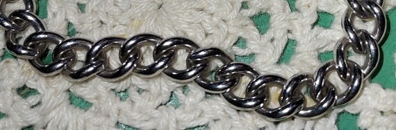 Vintage Sterling Silver Chain Link Bracelet 7 Inc… - image 7