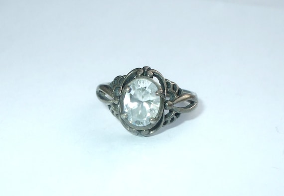 Sterling Silver Ring Kabana KBN White Clear CZ An… - image 3