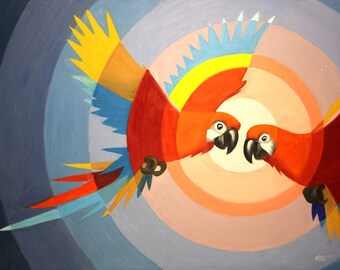 PAIR O' PARROTS