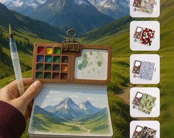 Acrylic Watercolor Travel Kit, Birthday gift, Creative gift, Paint palette, Journaling,Art supplies, Personalised Gift For him or her