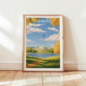Canberra Australia Print: Parliament House, Urban Landscape (Digital Download)