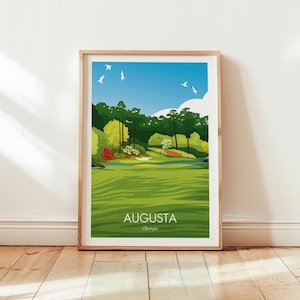 Augusta National Golf Print,Georgia Wall Art Printable, Famous Golf Course Poster, USA Sports Landscape Photography, Golf Decor, The Masters