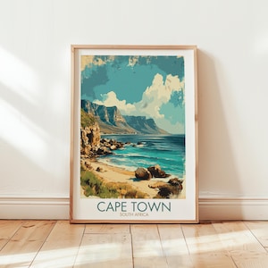 Cape Town Print: Table Mountain, Coastal South Africa (Digital Download JPEGs 300 DPI)