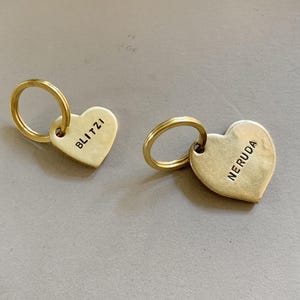 Herz Hundemarke mit Namen