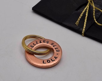 Dog id Tag - Donut Copper