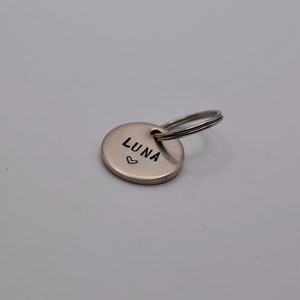Small Silver Dog ID Tag Size S image 6
