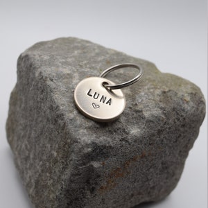 Small Silver Dog ID Tag Size S image 2