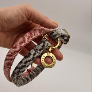 Personalized Woven Dog Collar: Custom ID Tag, Slip-On Style image 3