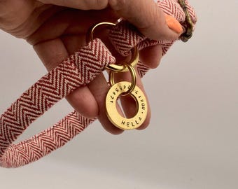 Personalized Woven Dog Collar: Custom ID Tag, Slip-On Style