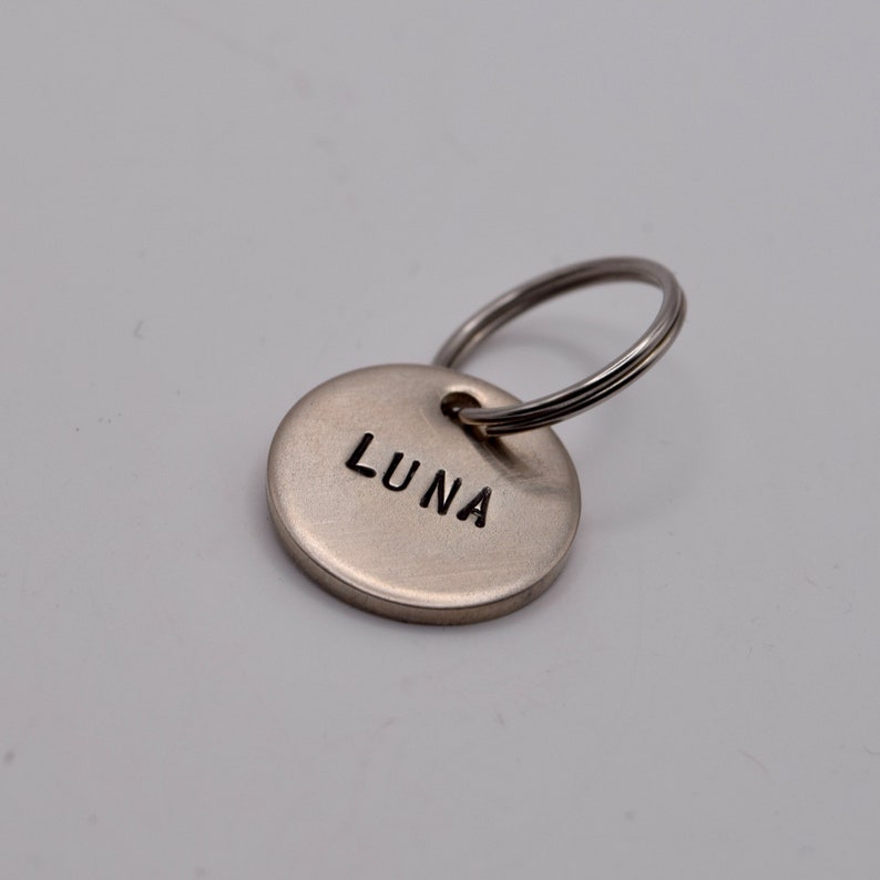 Small Silver Dog ID Tag Size S image 5