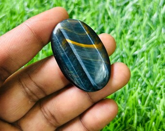 Beautiful Mutli Fire Tiger Eye Cabochon Pandent Size Jewelry Making Loose Gemstone Designer Cabochon Oval Shape 54Crt.(40x25x6mm) Gemstone,