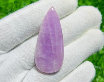 Pear Kunzite Cabochon | 60 Carat Pink Gemstone