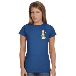 Cute Cat Stack Women's T-Shirt - Soft Cotton Tee - Perfect Gift for Cat Lovers