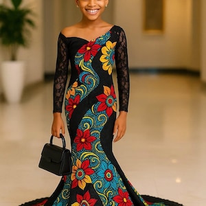 Beautiful kids African Ankara clothing, children&#39;s Ankara dress, children&#39;s birthday outfit, African print kids dress, baby shower gift.