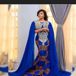 Elegant African Women&#39;s dress, Handmade African fashion for women,event outfit, colorful ankara wrap dress, African ankara dress,ankara maxi