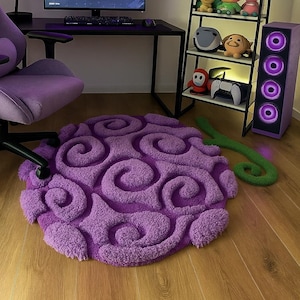 Hand-Tufted Devil Fruit Rug: Anime One-Piece Decor